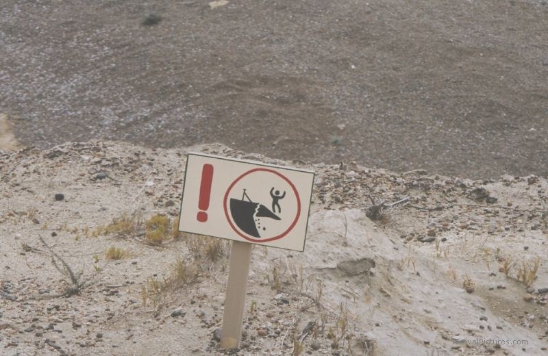Peninsula Valdés warning sign
